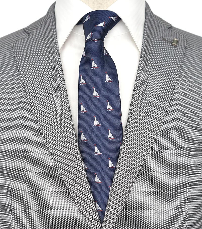 ZENXUS Theme Ties for Men, Sports, Animals, Holidays, Unique Designed and Woven Patterns - Image 2
